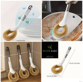 Coconut Fiber Handle Dishwashing Brush